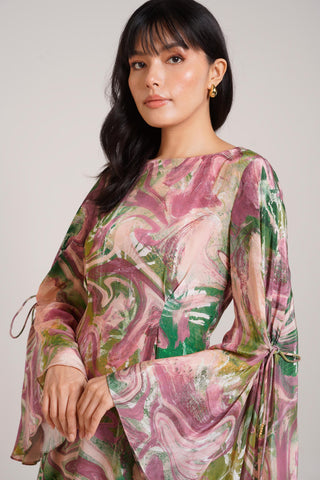 Multicolor Chaya Ira Short Dress – Stylish Daytime Affair Look by Advait