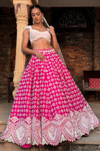 Pink isadore lehenga set