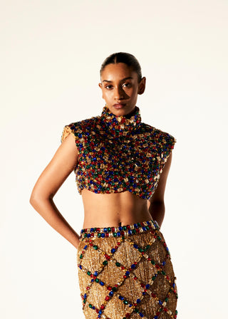 Multicolor sphinx chic titi co-ord