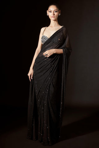 Black layla titi saree set