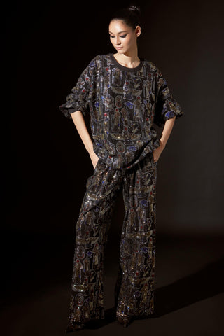 Black egyptian enigma titi co-ord