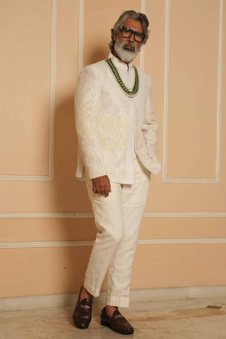 Beige dil se saj zardosi jodhpuri