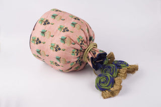 Pink custom wall-inspired potli clutch