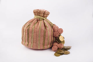 Two tone gold kathdana potli