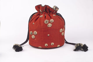 Block printed fabric potli