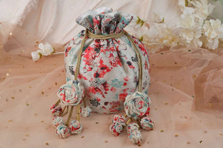 Water color print potli with kathdana