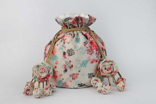 Water color print potli with kathdana