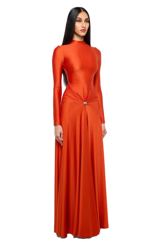 Dress Fluid Wear - Orange Nima Dress by self-cntrd