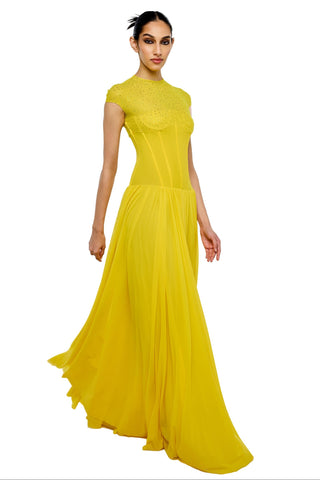 Dress Structured Wear - Yellow Bianca Dress by self-cntrd