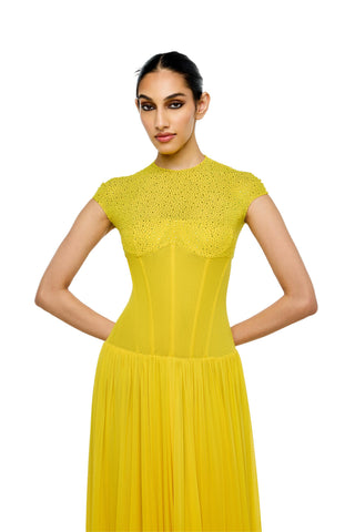 Dress Structured Wear - Yellow Bianca Dress by self-cntrd