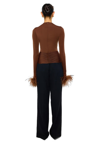 Top Dramatic Wear - Brown Shalom Top by self-cntrd