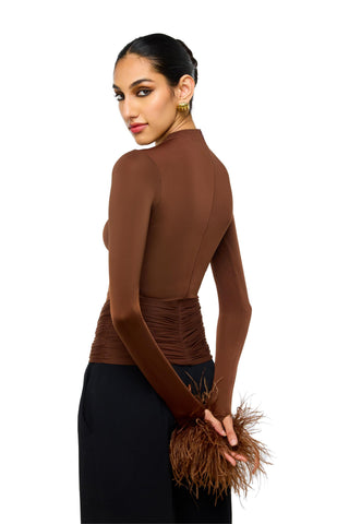 Top Dramatic Wear - Brown Shalom Top by self-cntrd