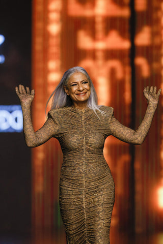 Brown wild cat titi gown