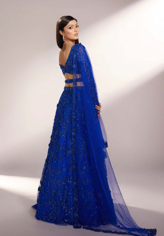 Brienne royal blue lehenga set