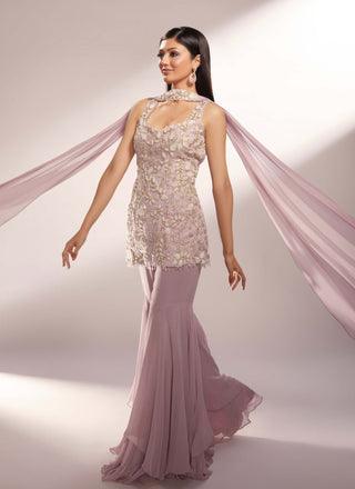 Nova lavender sharara set