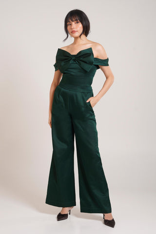 Green Chaya Koru Co-ord Set – Elegant Evening Soiree Co-ord by Advait