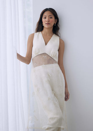 Ivory long tunic and pants