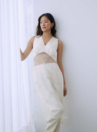 Ivory long tunic and pants