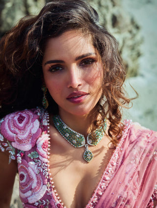 Lehenga Set for Indian Weddings – Pink La Vie En Rose by Rianta's