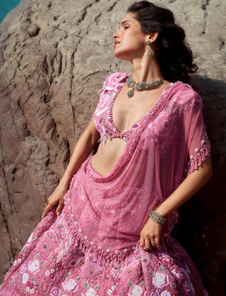 Lehenga Set for Indian Weddings – Pink La Vie En Rose by Rianta's