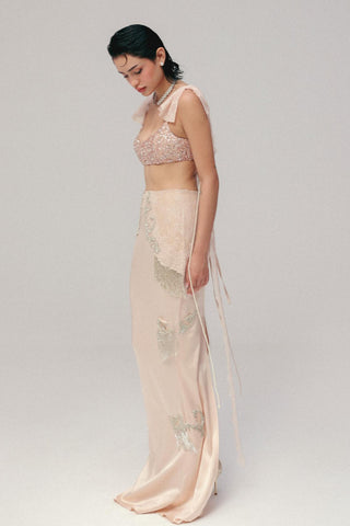 Skirt Set for Indian Wedding - Pink Grace Statement by The Little Black Bow