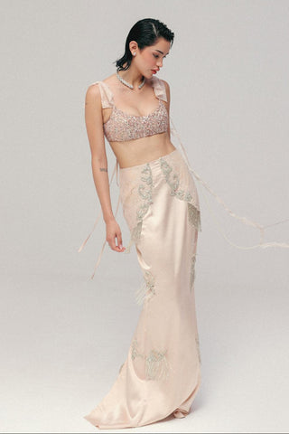 Skirt Set for Indian Wedding - Pink Grace Statement by The Little Black Bow