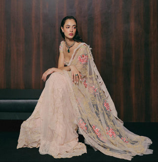 Pink Saree Set for Indian Wedding - Rose by The Little Black Bow