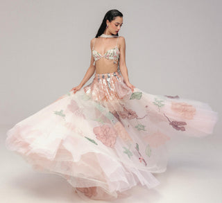 Multicolor Lehenga Set for Indian Wedding - Marine Life by The Little Black Bow