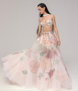 Multicolor Lehenga Set for Indian Wedding - Marine Life by The Little Black Bow