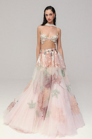 Multicolor Lehenga Set for Indian Wedding - Marine Life by The Little Black Bow
