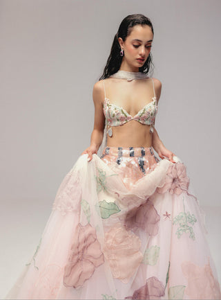 Multicolor Lehenga Set for Indian Wedding - Marine Life by The Little Black Bow