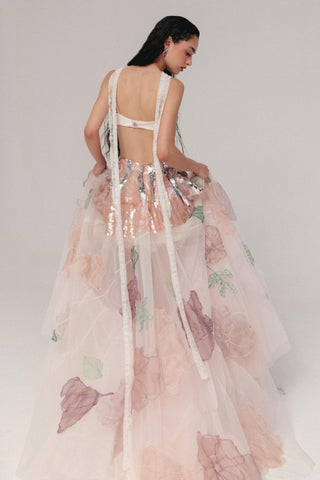 Multicolor Lehenga Set for Indian Wedding - Marine Life by The Little Black Bow