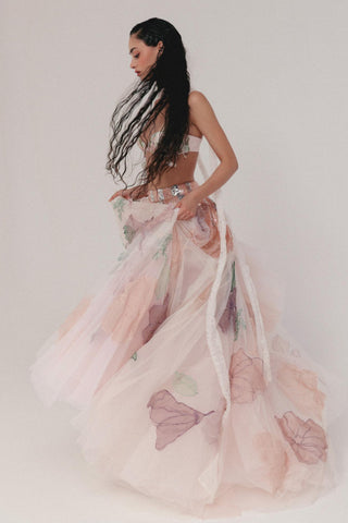 Multicolor Lehenga Set for Indian Wedding - Marine Life by The Little Black Bow