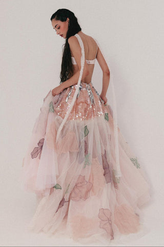 Multicolor Lehenga Set for Indian Wedding - Marine Life by The Little Black Bow