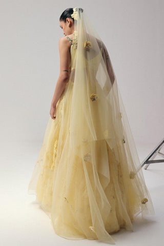 Yellow Lehenga Set for Indian Wedding - Yellow Grace by The Little Black Bow