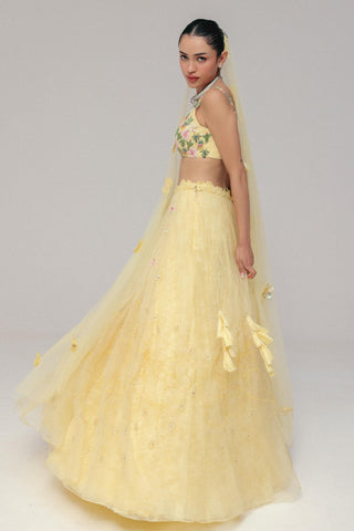 Yellow Lehenga Set for Indian Wedding - Yellow Grace by The Little Black Bow