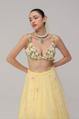 Yellow Lehenga Set for Indian Wedding - Yellow Grace by The Little Black Bow