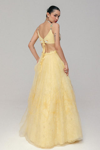 Yellow Lehenga Set for Indian Wedding - Yellow Grace by The Little Black Bow