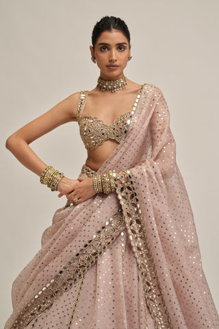 pink sequin lehenga - Indian Wedding - modern maharani sequin by Vvani by Vani Vats