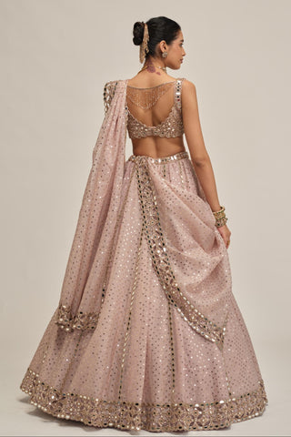 pink sequin lehenga - Indian Wedding - modern maharani sequin by Vvani by Vani Vats