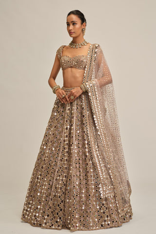 pink cutwork lehenga - Indian Wedding - modern maharani cutwork by Vvani by Vani Vats