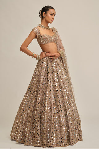 pink cutwork lehenga - Indian Wedding - modern maharani cutwork by Vvani by Vani Vats