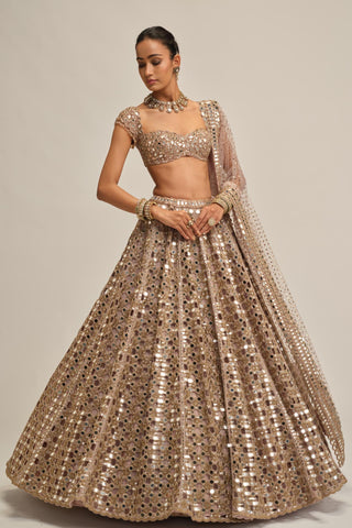 pink cutwork lehenga - Indian Wedding - modern maharani cutwork by Vvani by Vani Vats