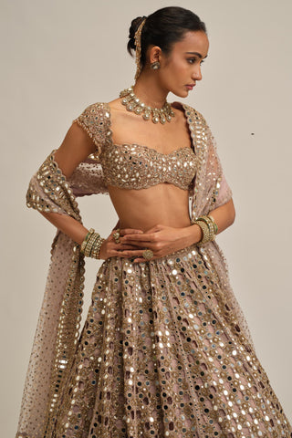 pink cutwork lehenga - Indian Wedding - modern maharani cutwork by Vvani by Vani Vats
