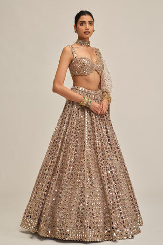 embroidered lehenga - Indian Wedding - Modern Maharani by Vvani by Vani Vats