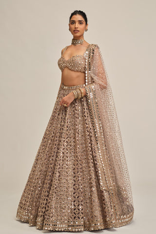 embroidered lehenga - Indian Wedding - Modern Maharani by Vvani by Vani Vats