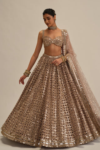 embroidered lehenga - Indian Wedding - Modern Maharani by Vvani by Vani Vats