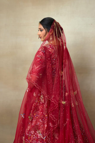 Red Lehenga Set for Indian Wedding – Lovebirds by Shasha Gaba