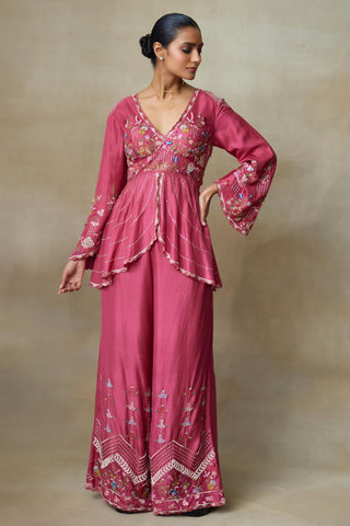 Co-ord Set Contemporary Wear – Pink Lake by Shasha Gaba