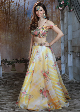 Floral fest lehenga and blouse